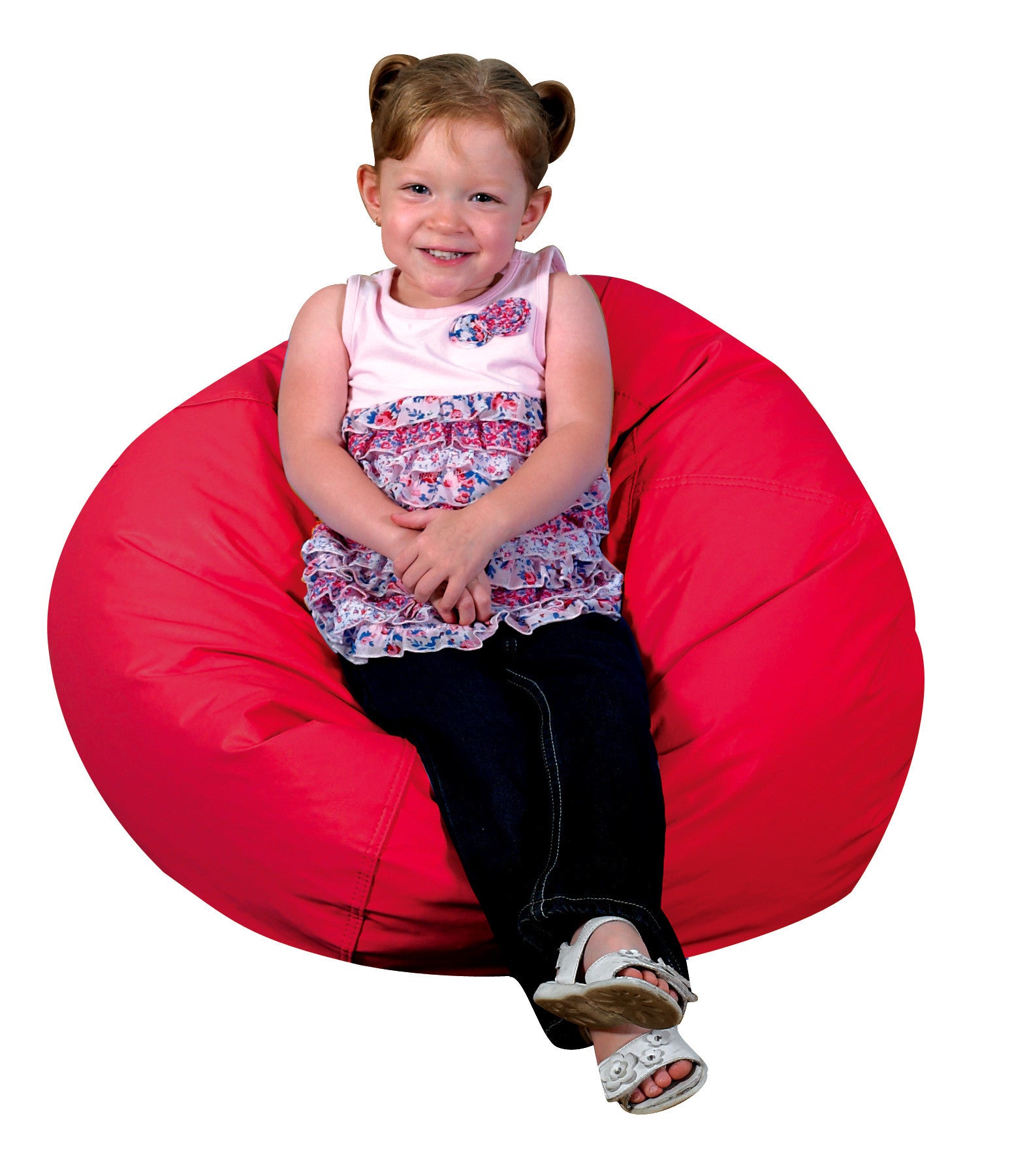 #9513 Puf rojo de 26"