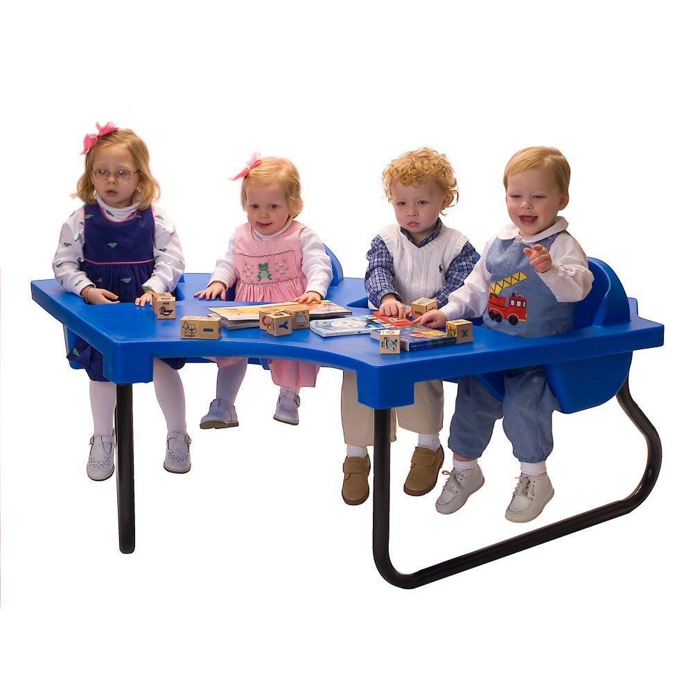 4 Seat Space Saver Toddler Tables