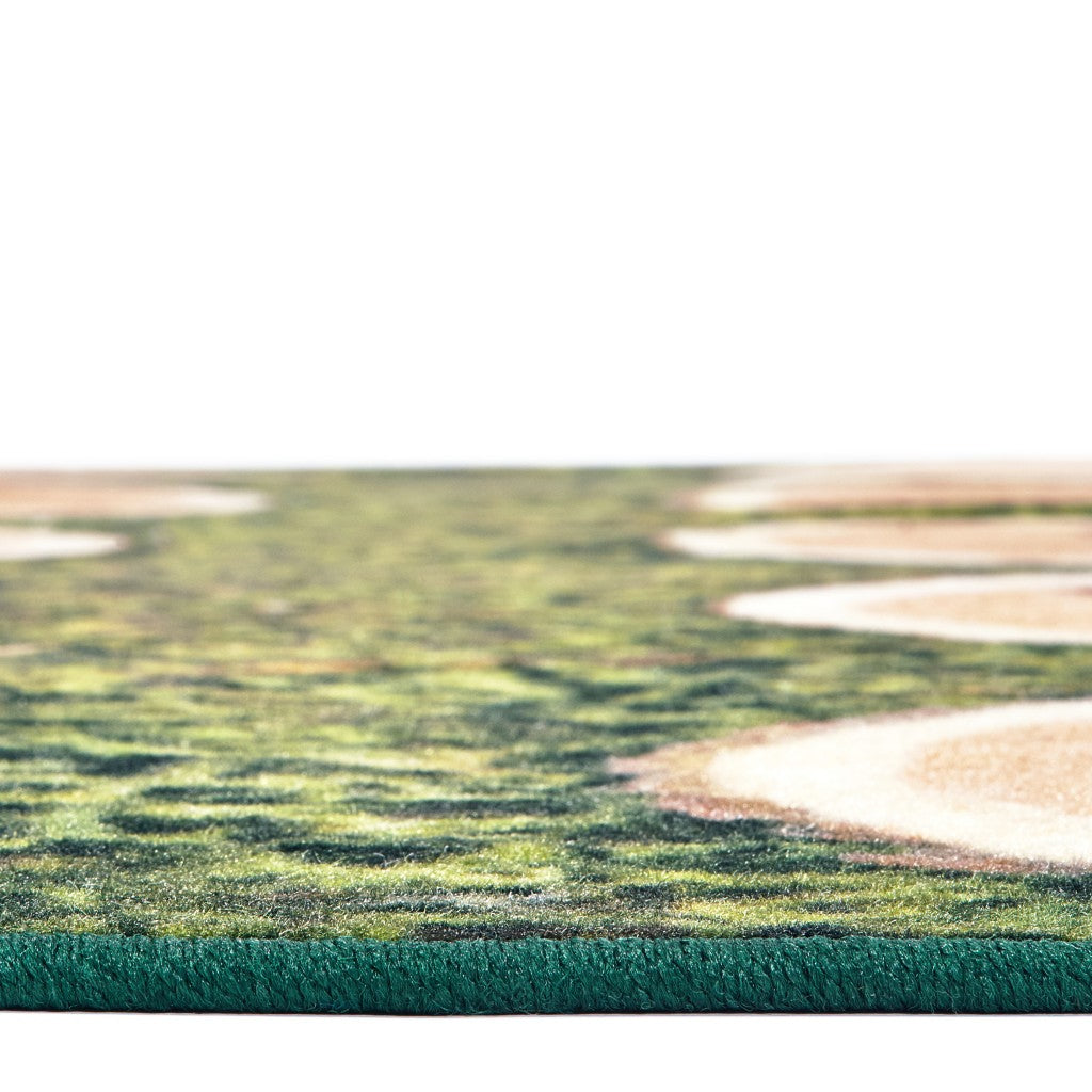 #59154 Alfombra redonda con diseño de árbol del alfabeto, rectangular de 2,44 m x 3,66 m