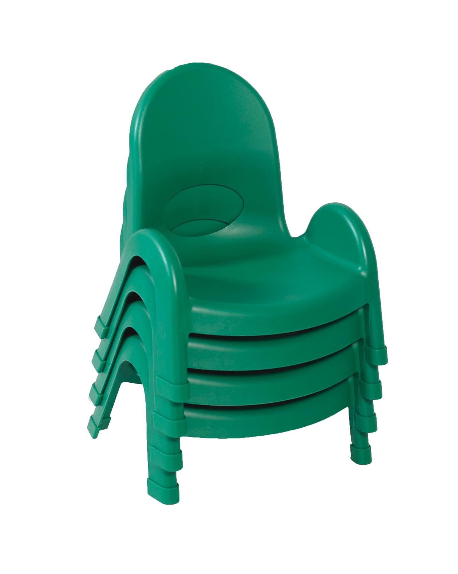 #46123 Value Stack 5" Child Chair - 4 Pack - Shamrock Green