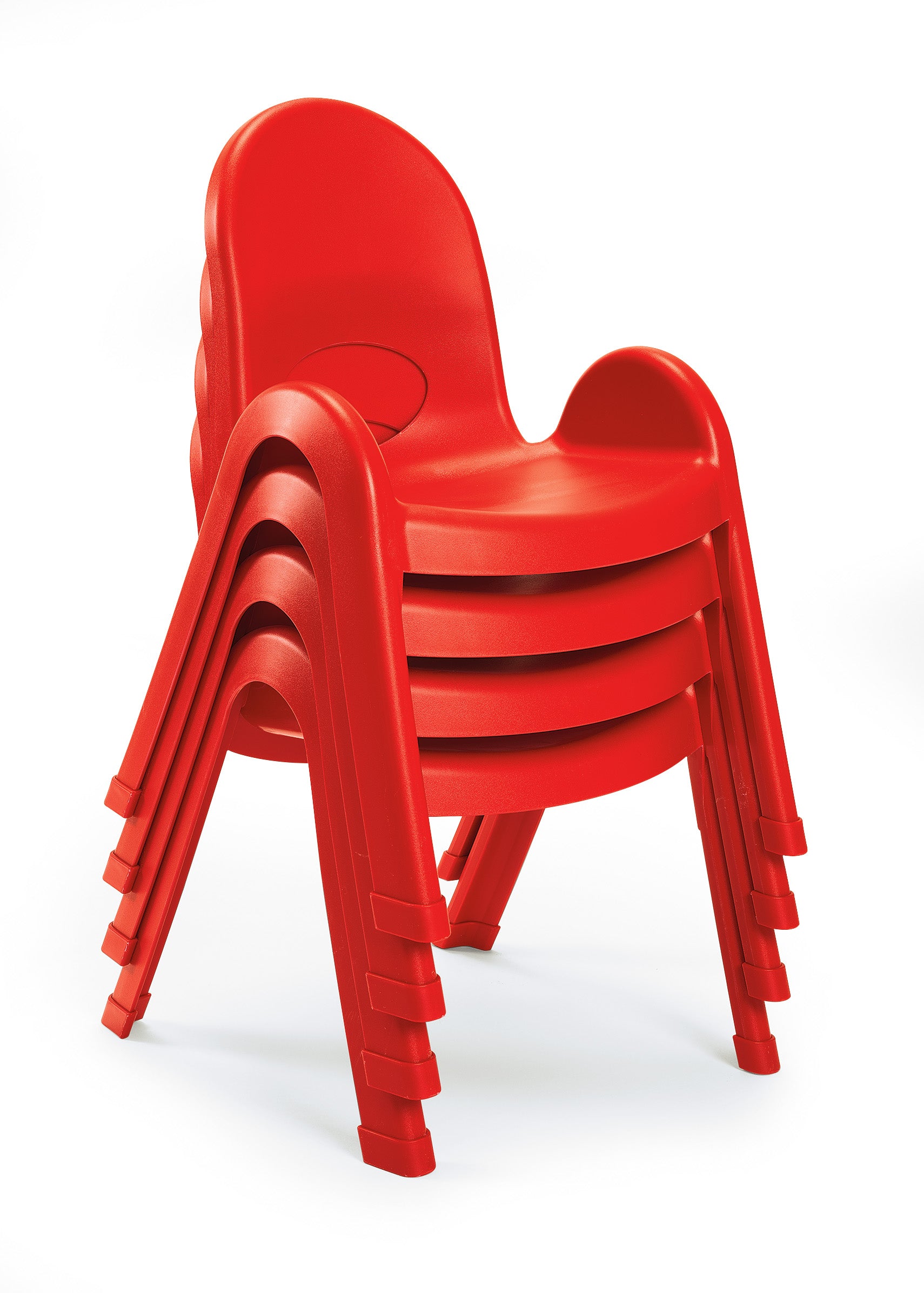 #46125 Value Stack 5" Child Chair - 4 Pack - Candy Apple Red