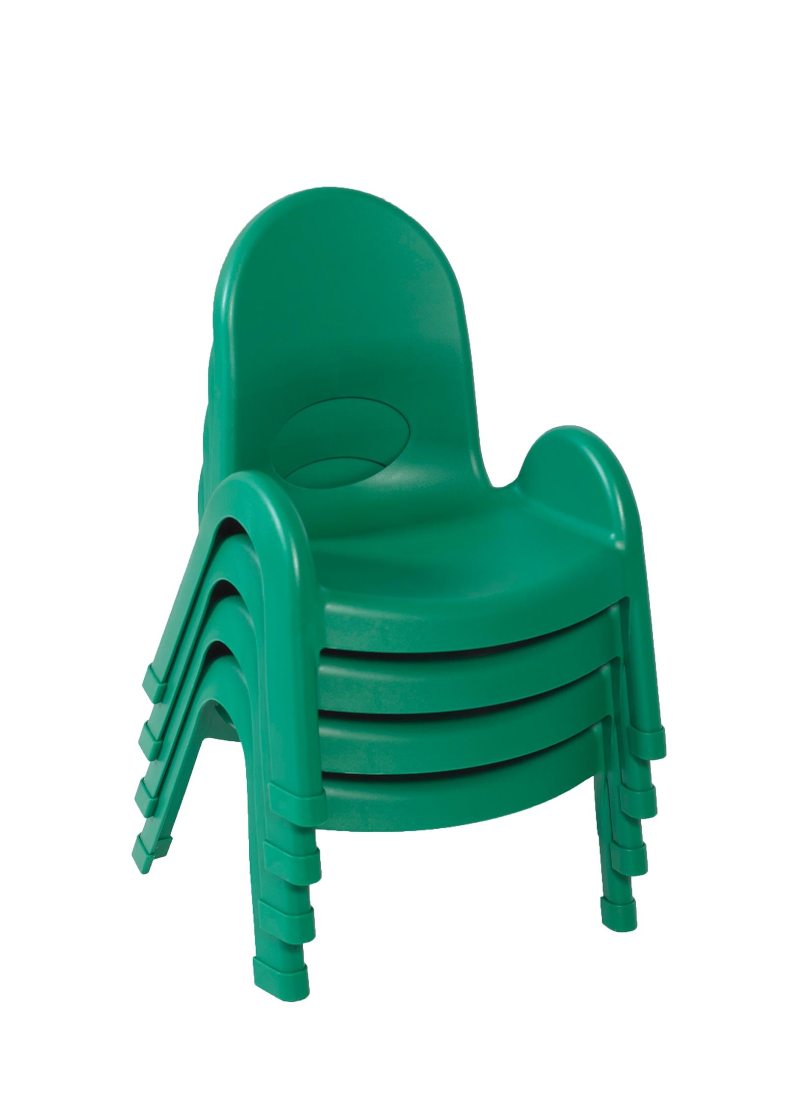 Silla infantil Value Stack de 7" (n.° 46133) - Paquete de 4 - Verde trébol