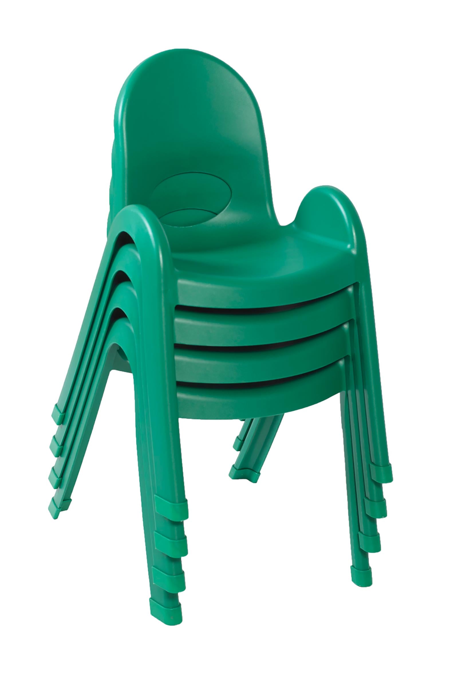 Silla infantil Value Stack de 13" (n.° 46163) - Paquete de 4 - Verde trébol