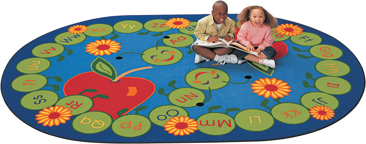 #11725 ABC Caterpillar Rug , 6'9" x 9'5" Oval