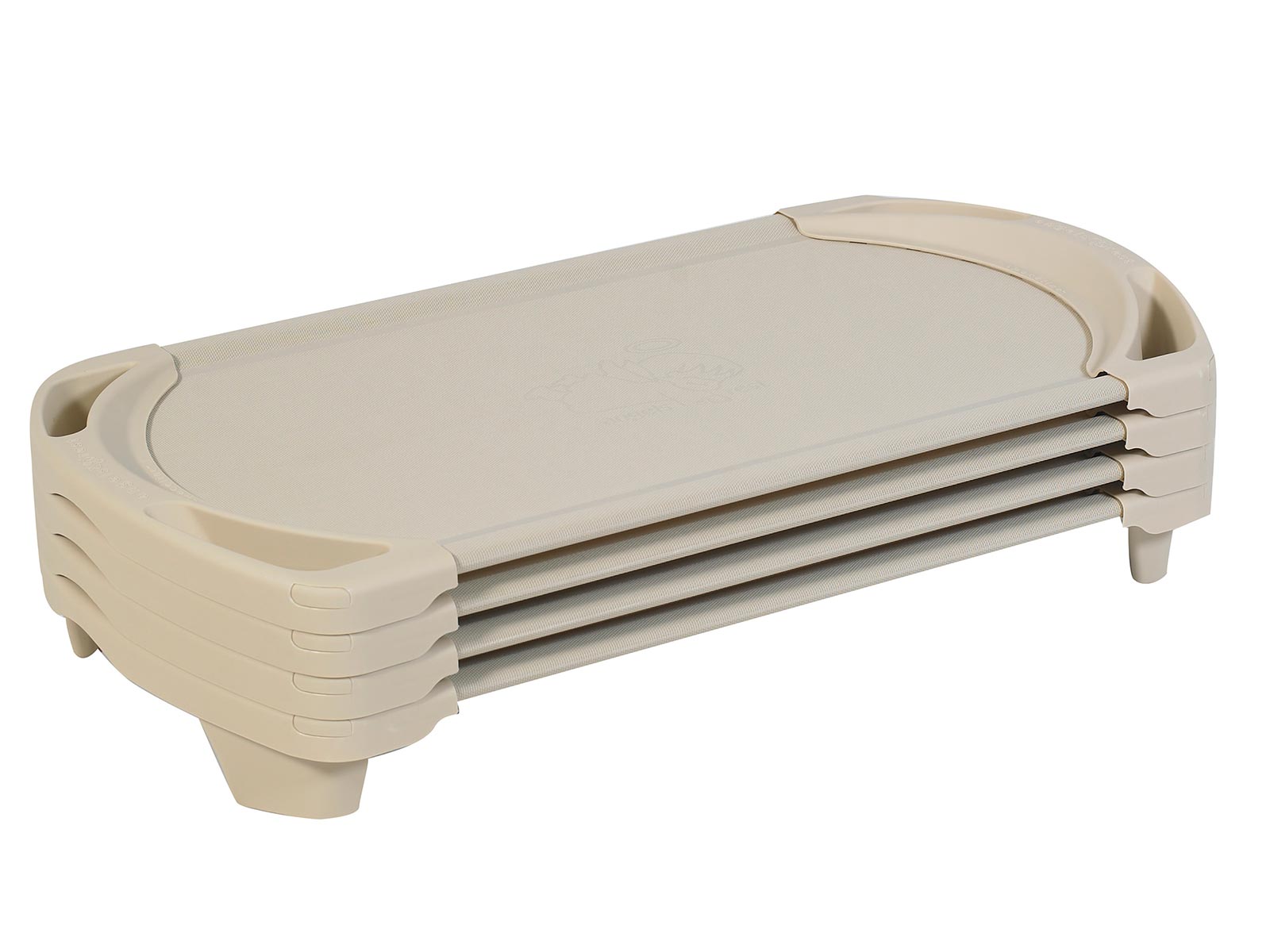 #46385 SpaceLine Cot Toddler 4 Pack - Sand