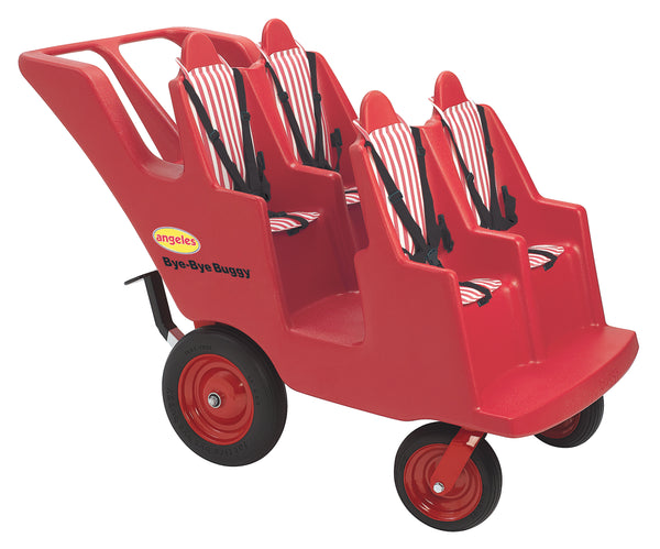46403 4 Passenger BYE BYE BUGGY - Red with Stripe Cushions
