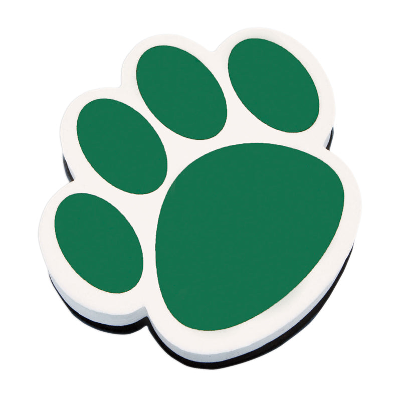 #3164 MAGNETIC WHITEBOARD ERASER GREEN PAW
