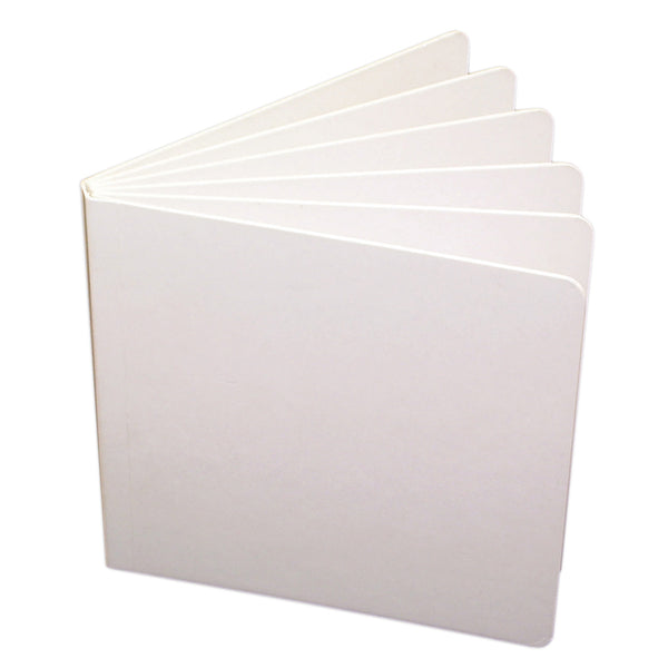 #3420 WHITE HARDCOVER BLANK BOOK 5 X 5