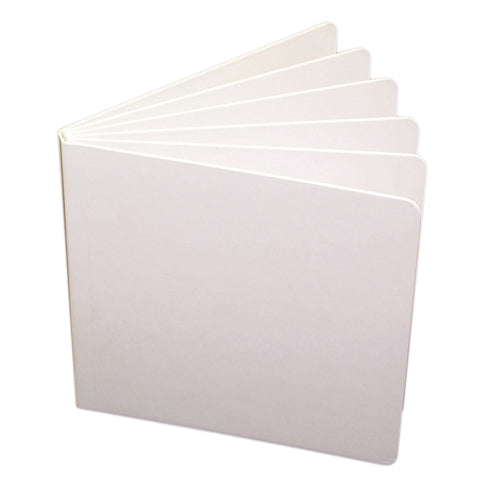 #3420 WHITE HARDCOVER BLANK BOOK 5 X 5