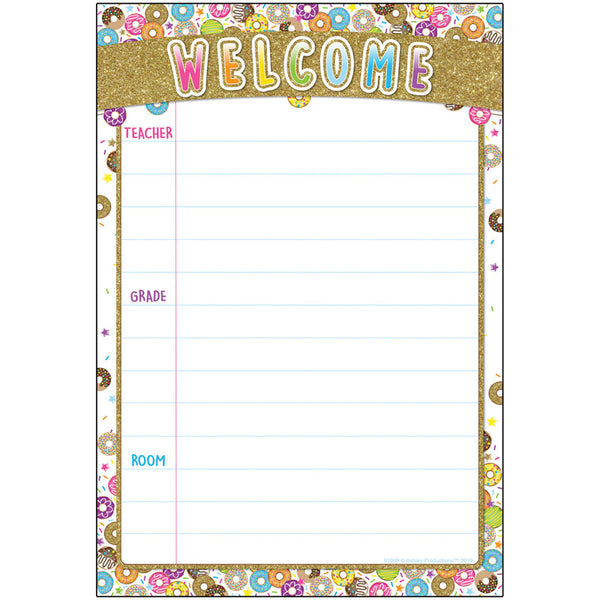 #51619 DONUTFETTI WELCOME 13 X 19 CHART SMART POLY