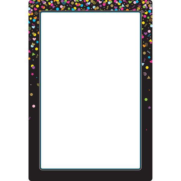 #51633 BLACK CONFETTI BLANK 13 X 19 CHART SMART POLY