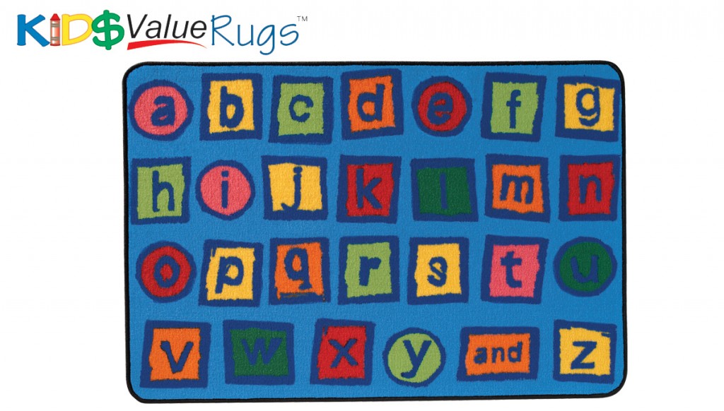 #11892 Alphabet Blocks Rug, 3' x 4'6" Rectangle