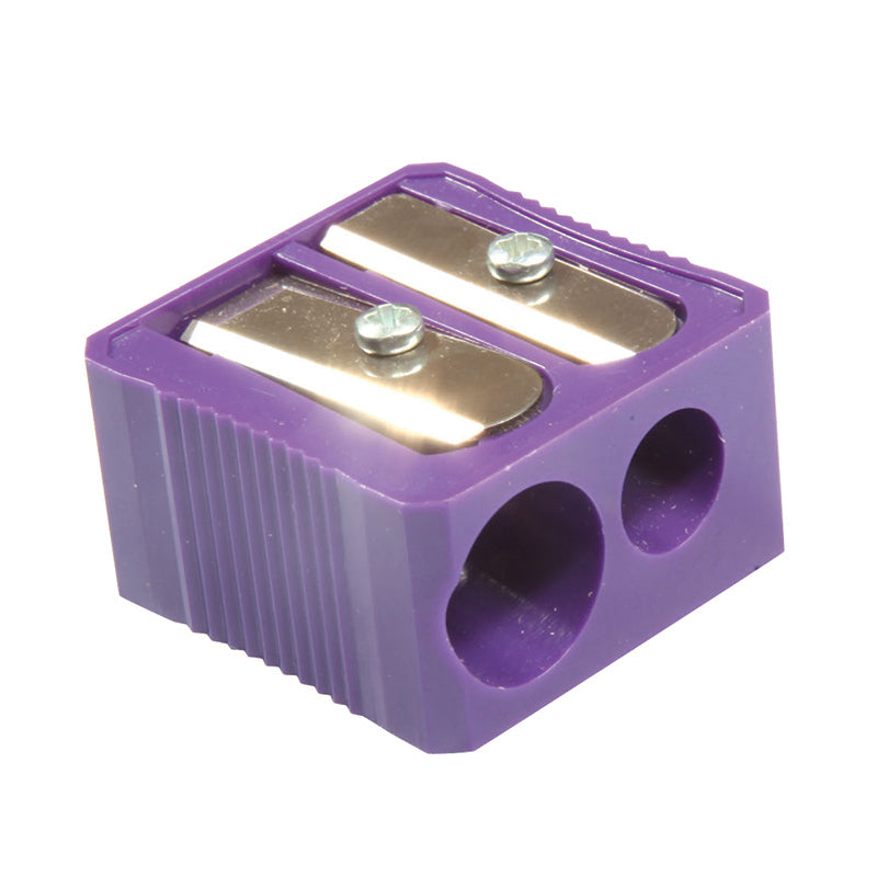 #3777 DUAL HOLE PLASTIC PENCIL SHARPENER