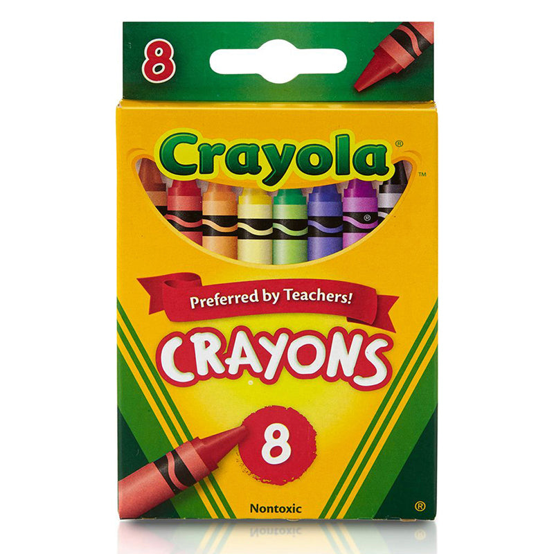 #3988 CRAYOLA CRAYONS 8 COLOR PEGGABLE