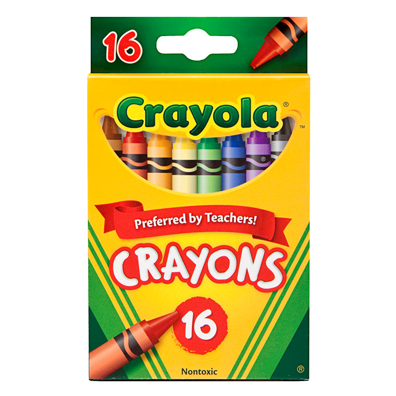 #3989 CRAYOLA CRAYONS 16 COLOR PEGGABLE