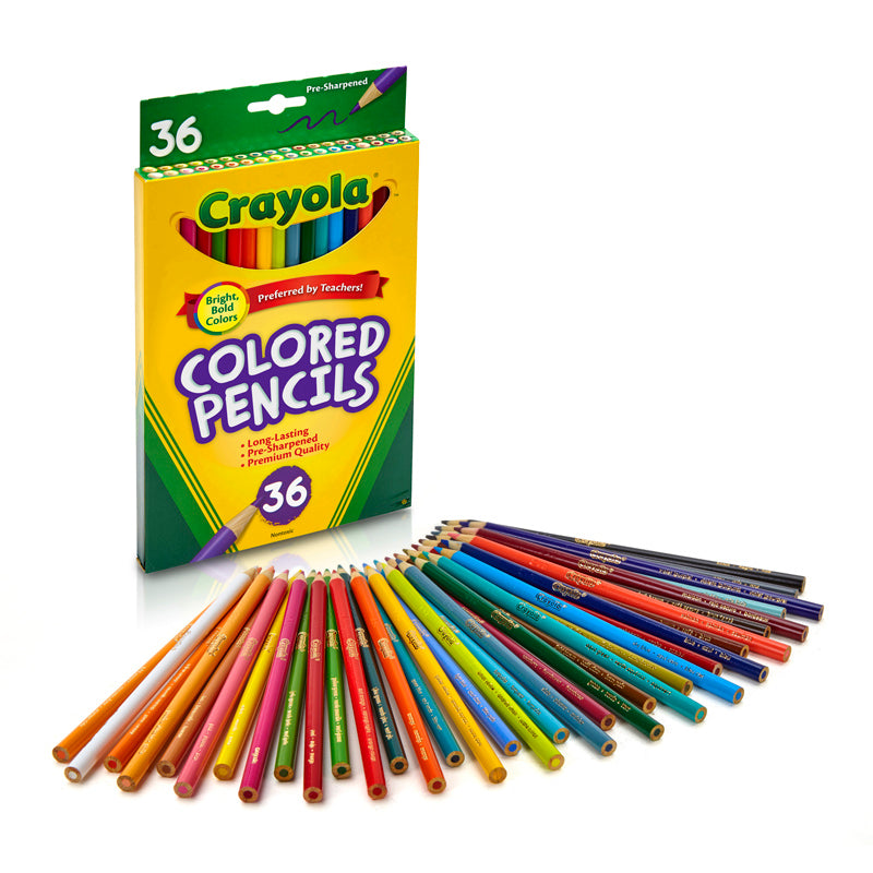 #4008 CRAYOLA COLORED PENCILS 36CT ASST