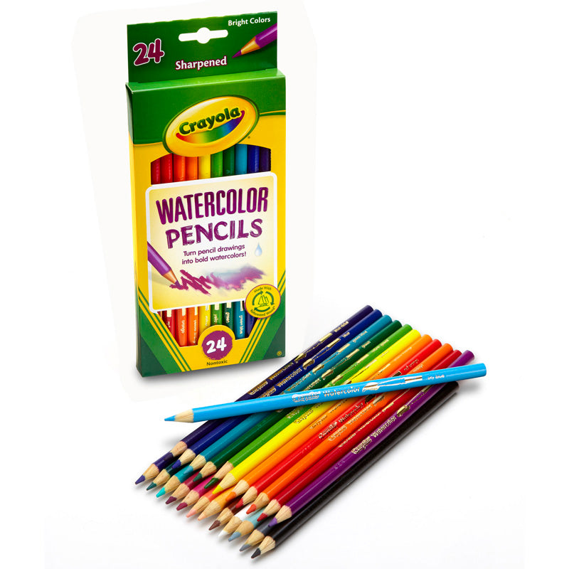 #4011 CRAYOLA WATERCOLOR PENCILS 24 COLOR