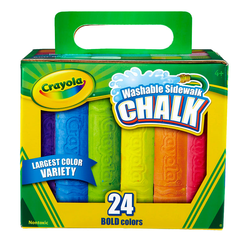 #4027 CRAYOLA WASHABLE SIDEWALK CHALK 24 CT