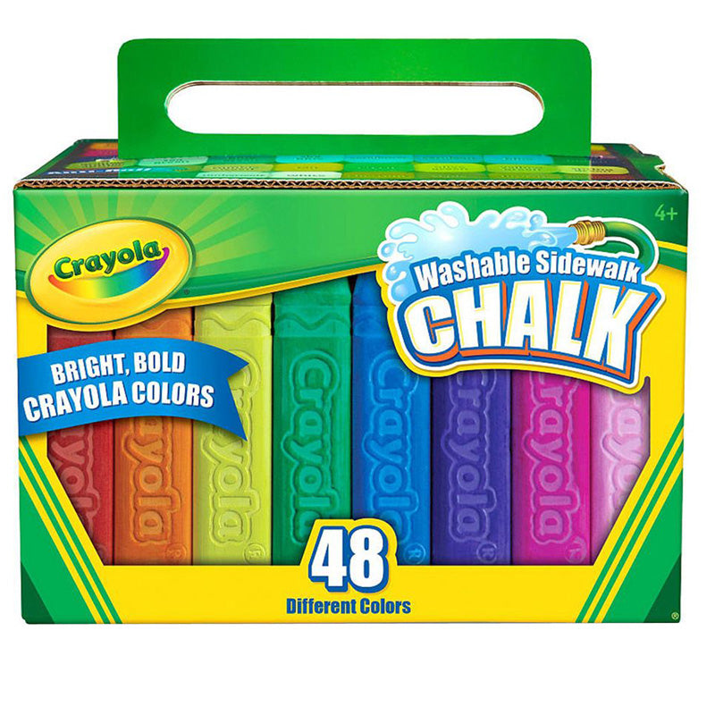 #4028 CRAYOLA WASHABLE SIDEWALK CHALK 48 CT