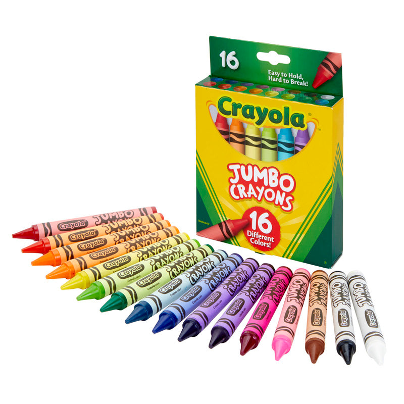 #52095 CRAYOLA JUMBO CRAYONS 16 COLOR SET