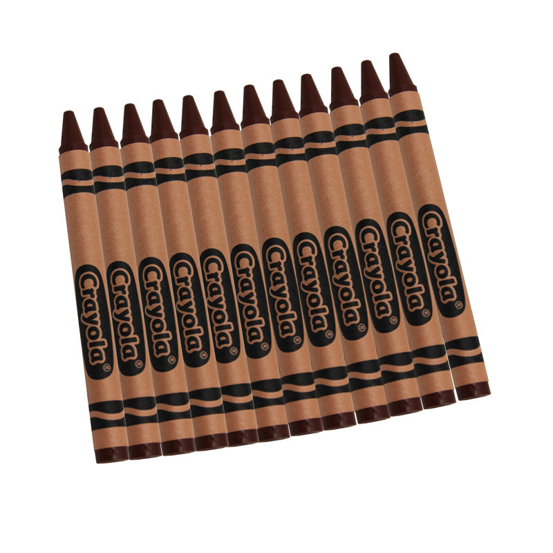 #4032 CRAYOLA BULK CRAYONS 12 COUNT BROWN