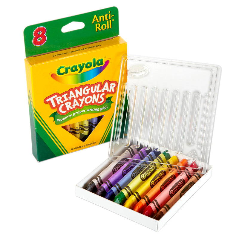 #4044 CRAYOLA TRIANGULAR CRAYONS 8 COUNT