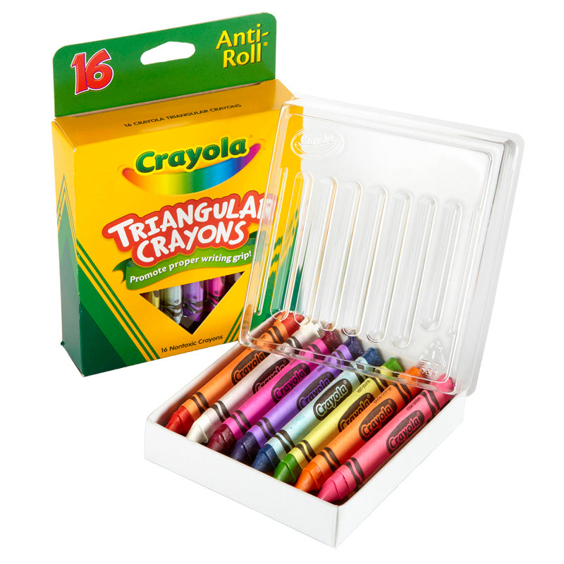 #4045 CRAYOLA TRIANGULAR CRAYONS 16 COUNT