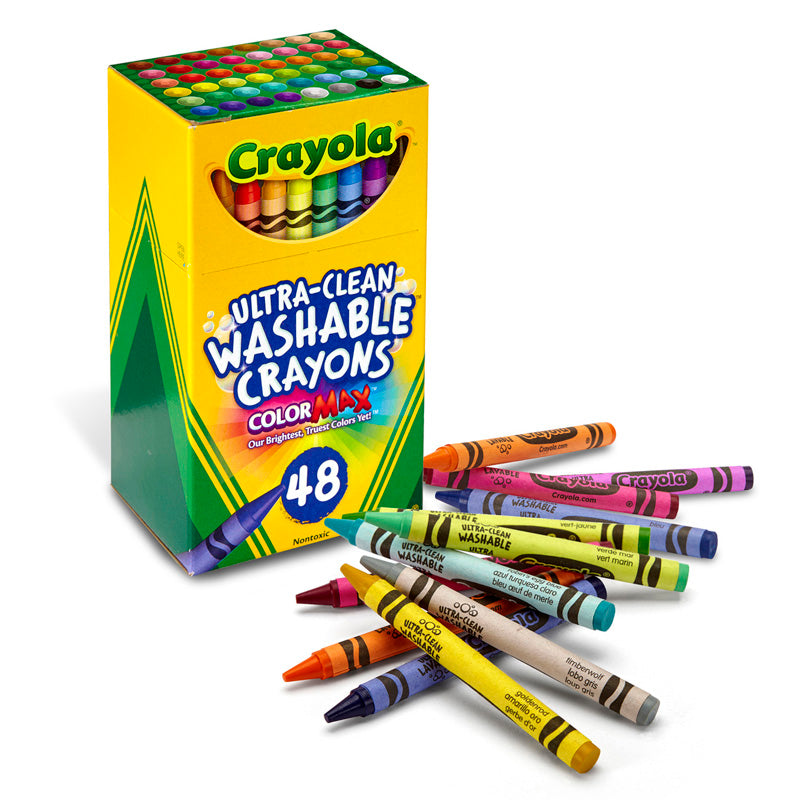 #52103 48 CT ULTRA-CLEAN WASHABLE CRAYONS REGULAR SIZE