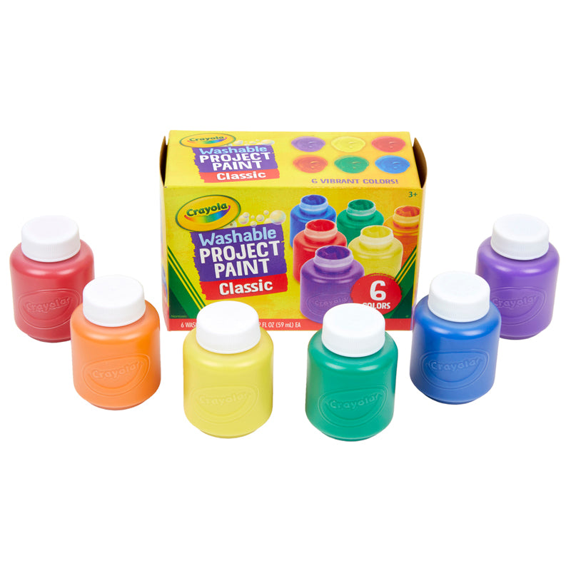 #4063 WASHABLE KIDS PAINT 6 JAR SET