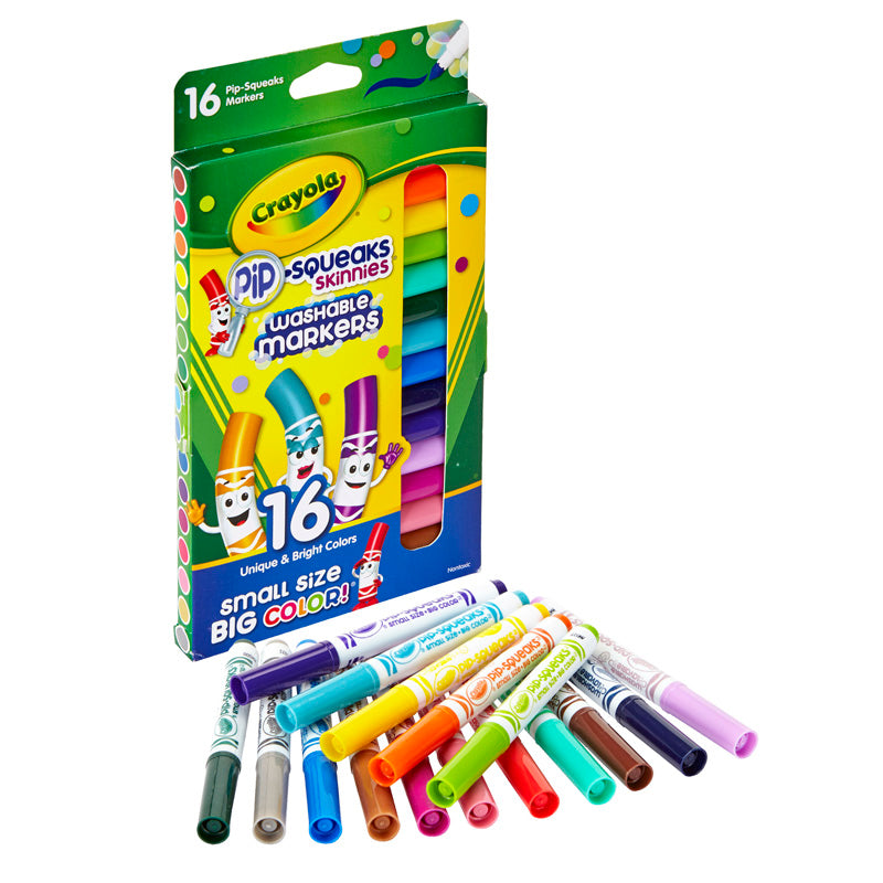 #4099 16 CT PIP SQUEAKS SKINNIES MARKERS