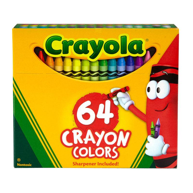 #4116 CRAYOLA REGULAR SIZE CRAYON 64PK