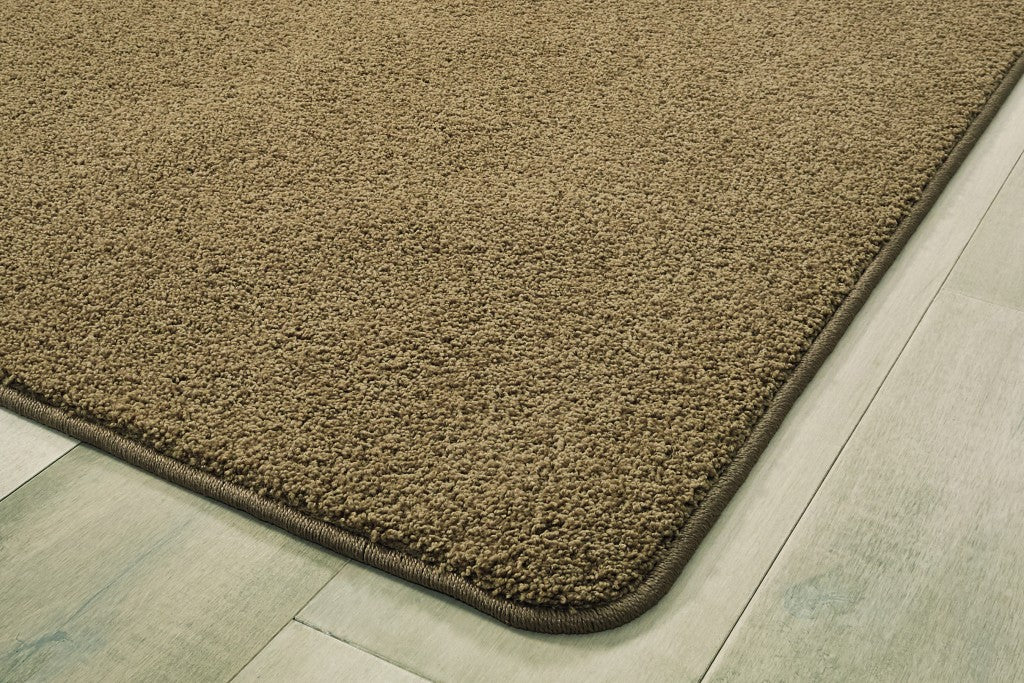#12161 KIDply Soft Solids - Brown Sugar, 6' x 9' Rectangle Rug