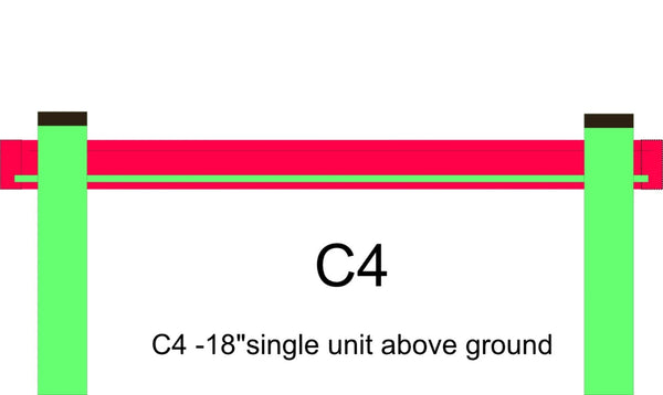#44443 KSO-C4 Kids' Station Outdoor Single Sand/Water Trough - Toddler