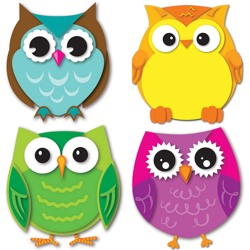 #7000 COLORFUL OWLS CUT OUTS