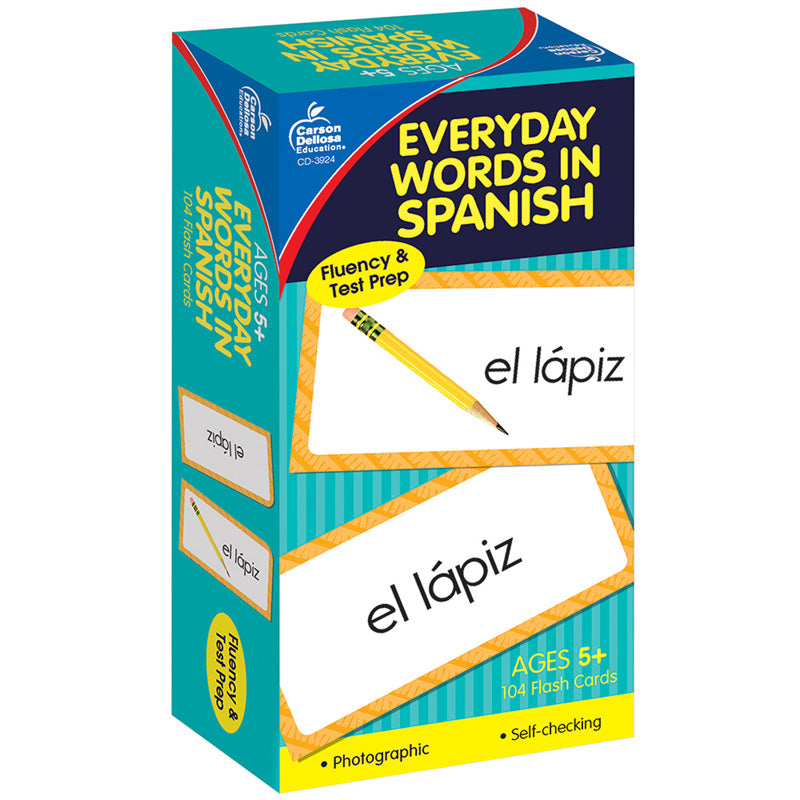 #7767 FLASH CARDS EVERYDAY WORDS IN SPANISH PHOTOGRAPHIC