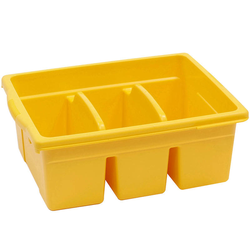 #8495 LEVELED READING YELLOW LARGE DIVIDED BOOK TUB