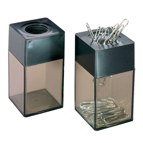 #10924 PAPER CLIP DISPENSER WITH MAGNETIC TOP TRANSPARENT