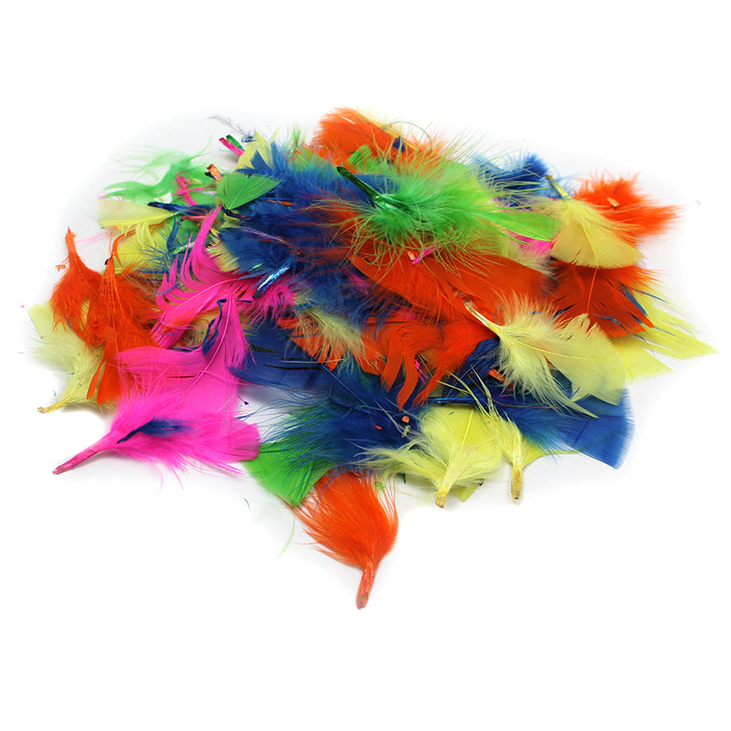 #11038 TURKEY FEATHERS HOT COLORS 14G BAG