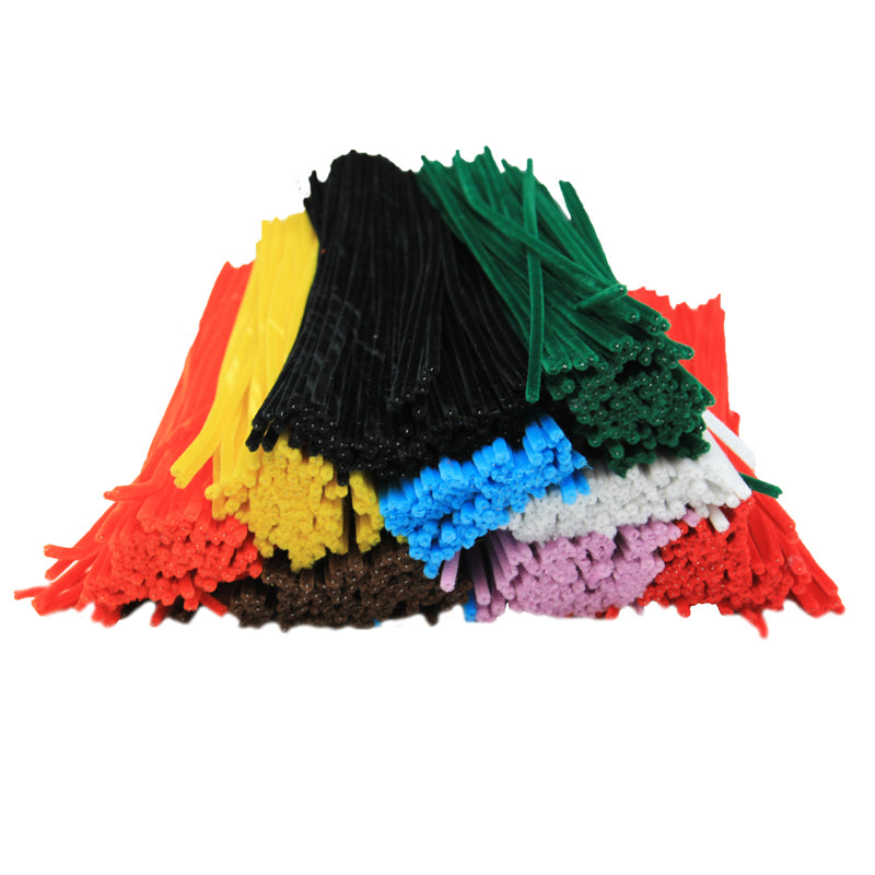 #11060 CHENILLE STEMS 12IN 1000/BOX ASSORTED COLORS