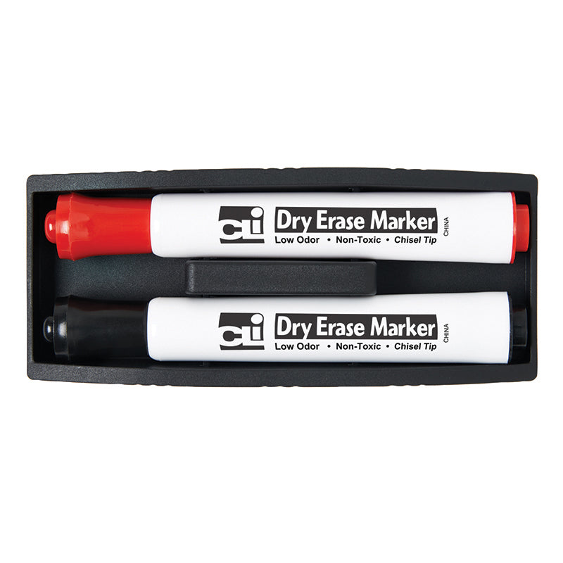 #11118 MAGNETIC WHITEBOARD ERASER WITH TWO MARKERS