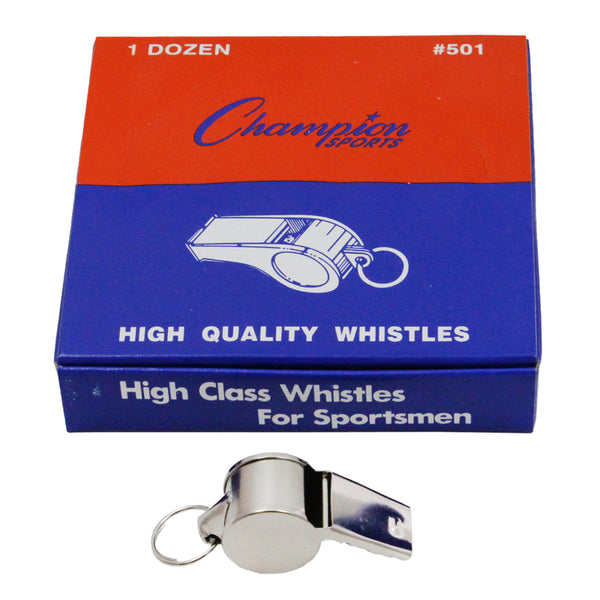 #11272 METAL WHISTLE SET OF 12