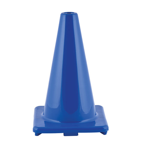 #11298 FLEXIBLE VINYL CONE 12IN BLUE WEIGHTED