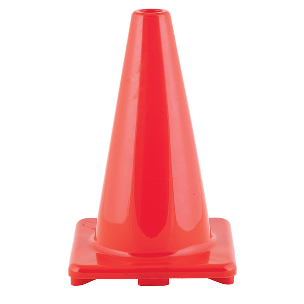 #11300 FLEXIBLE VINYL CONE 12IN ORANGE WEIGHTED
