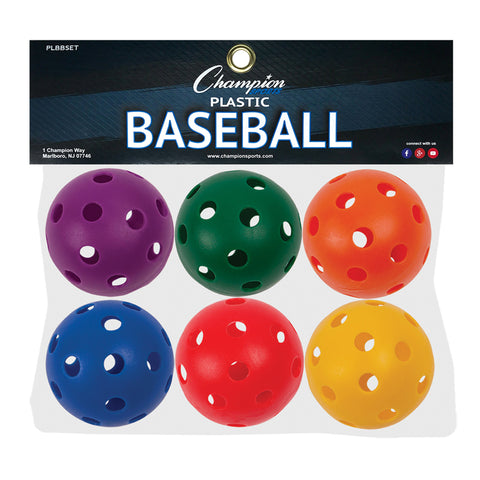 #11416 PLASTIC BALLS BASEBALL SIZE 6 SET