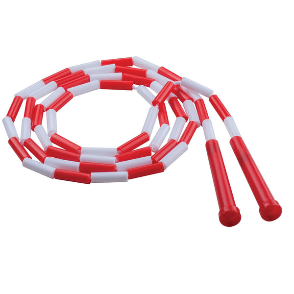 #11427 PLASTIC SEGMENTED ROPES 7FT RED & WHITE