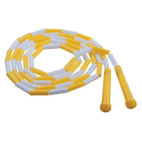 #11428 PLASTIC SEGMENTED ROPES 8FT YELLOW & WHITE