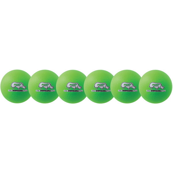 #11452 DODGEBALL SET/6 RHINO SKIN GREEN