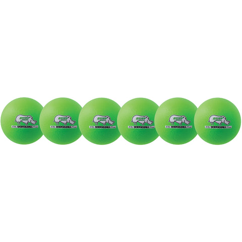 #11452 DODGEBALL SET/6 RHINO SKIN GREEN
