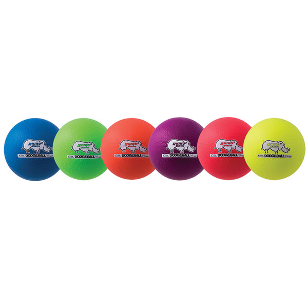 #11455 DODGEBALL SET/6 RHINO SKIN RAINBOW