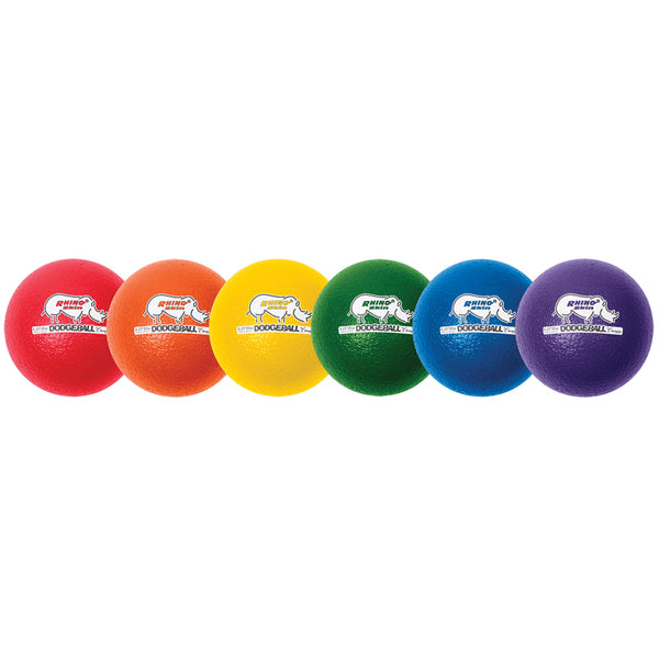 #11460 RHINO SKIN DODGE BALL 8IN SET OF 6